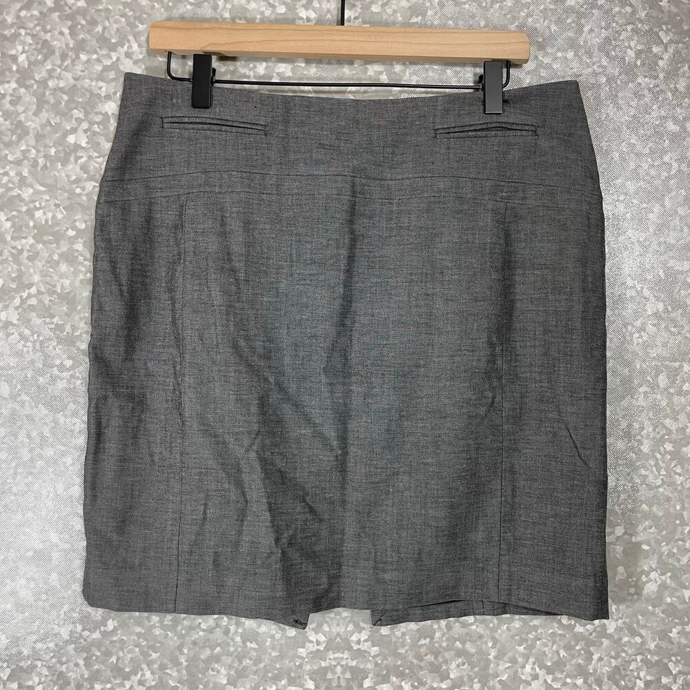 Express Women's Gray Corporate Short Pencil Skirt - Size 10 - Preppy, Straight